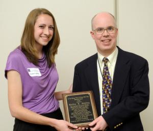 Kaitlin Vahling with donor Rob Chappell