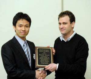 Takashi Tanaka with his advisor, AE Associate Prof. Cedric Langbort