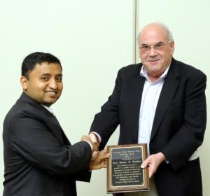 Ravi Kumar Tumkur with AE Prof. Larry Bergman