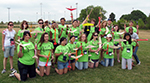 Participants with their rockets.