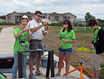 Preparing for rocket launch.
