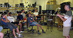 Instructor with participants