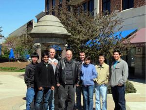 Lambros with Students