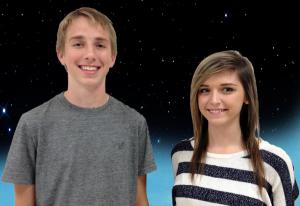 Scholarship winners Austin M. Ruf and Ashley T. Hemmingway