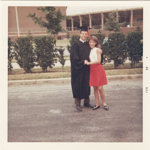 Robert C. Beatty with his future wife, Mary jean Hylak, in June 1969 when he received his bachelor&amp;amp;amp;amp;rsquo;s degree from U of I