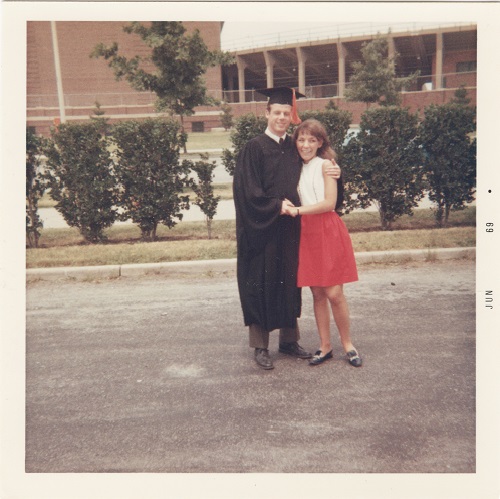 Robert C. Beatty with his future wife, Mary jean Hylak, in June 1969 when he received his bachelor&amp;amp;amp;rsquo;s degree from U of I