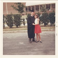 Robert C. Beatty with his future wife, Mary jean Hylak, in June 1969 when he received his bachelor&rsquo;s degree from U of I