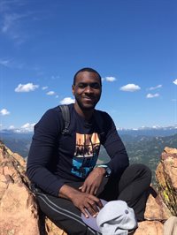 Javier Brown hiking at Grays Peak, Colorado