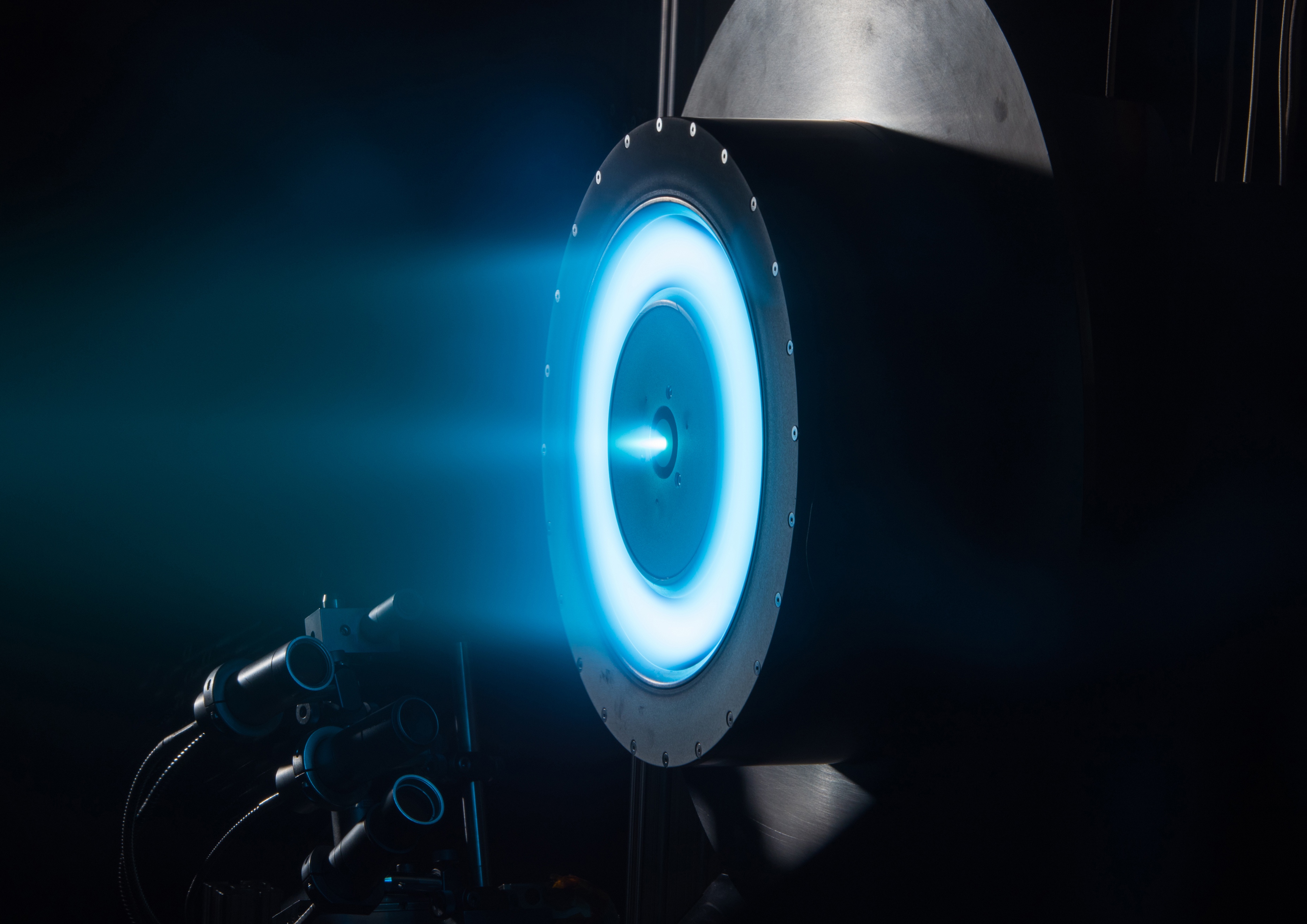 Solar electric propulsion Hall thruster prototype. Credits: NASA