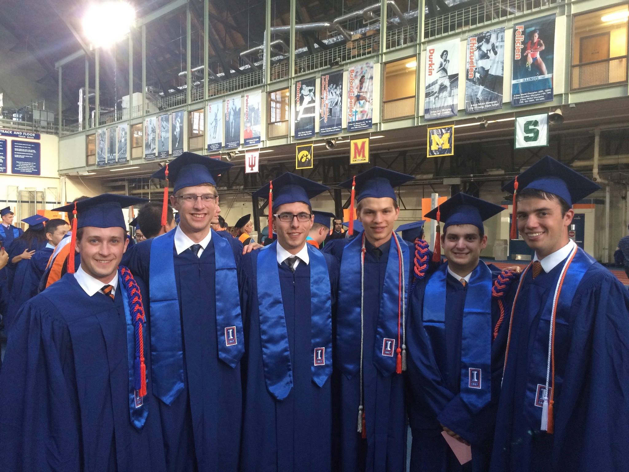 The 2015 AE senior design team took first place in the space design competition. Left to right: David Brandyberry, Peter Grega, Evan White, Jake Dluhy, David Knourek, and Matt Kosky