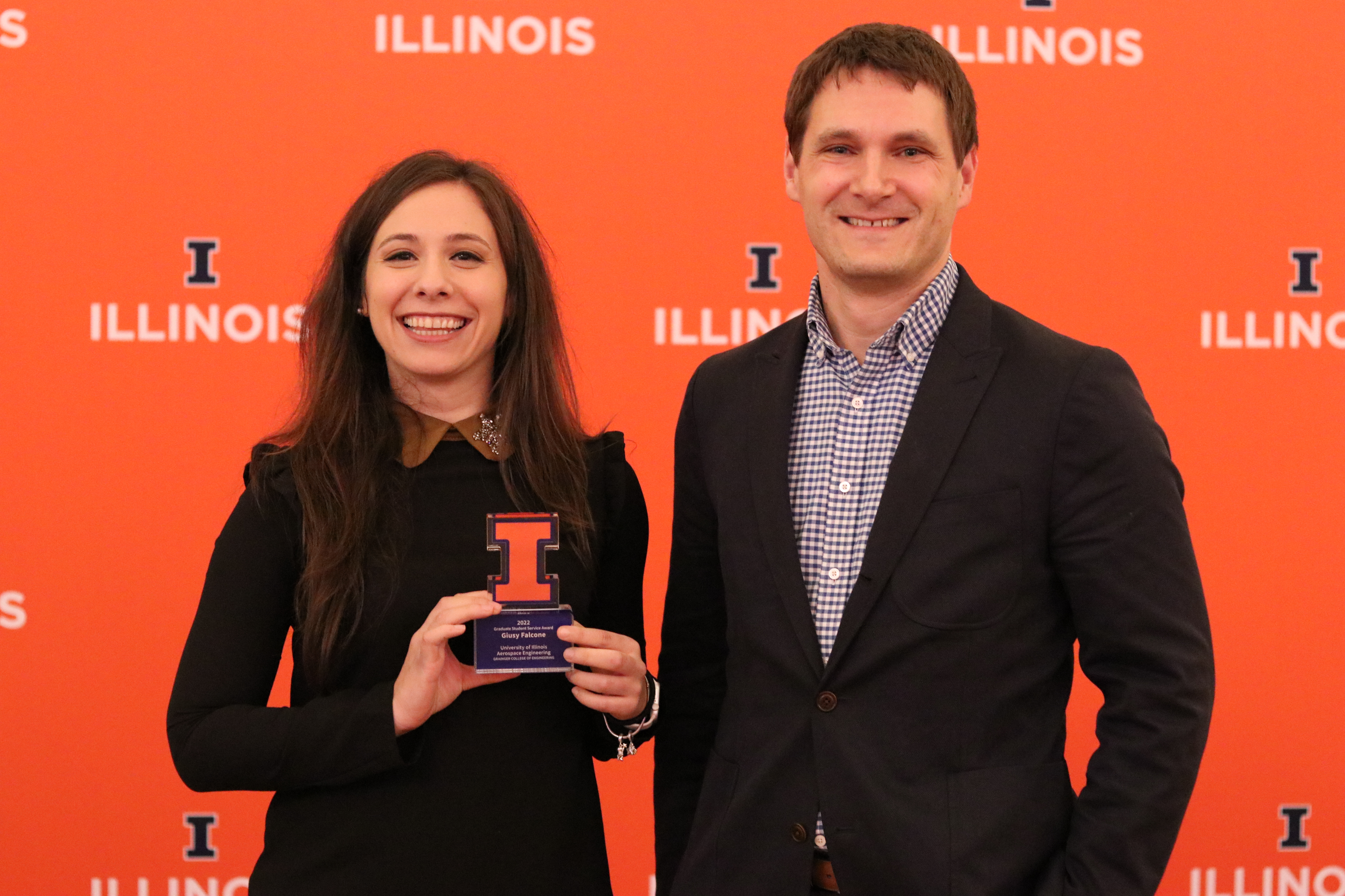 Giusy Falcone with Professor Zachary Putnam