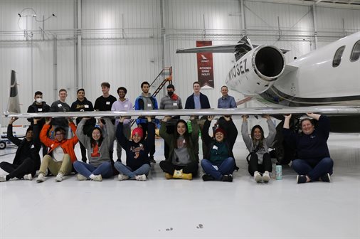 As a part of the pre-trip class, the students visited Willard Airport