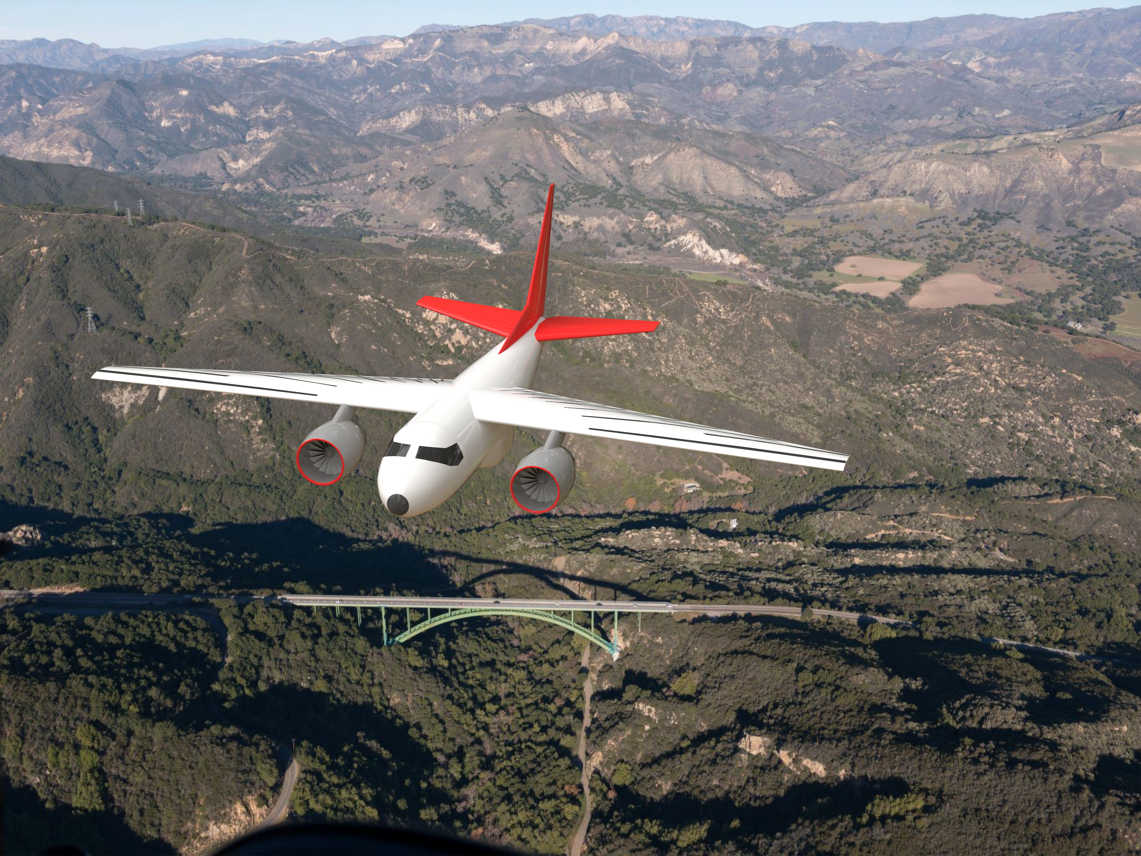 Illustration of Firehawk in flight