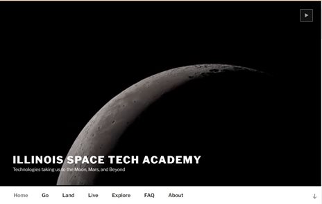 homescreen for space tech academy