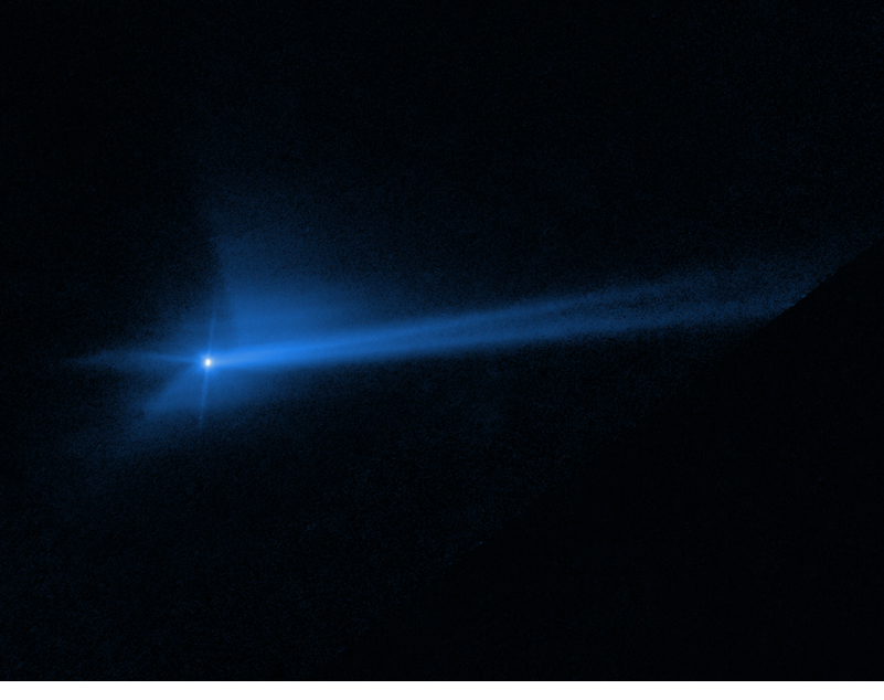 DART impact provided real-time data on evolution of asteroid's debris ...