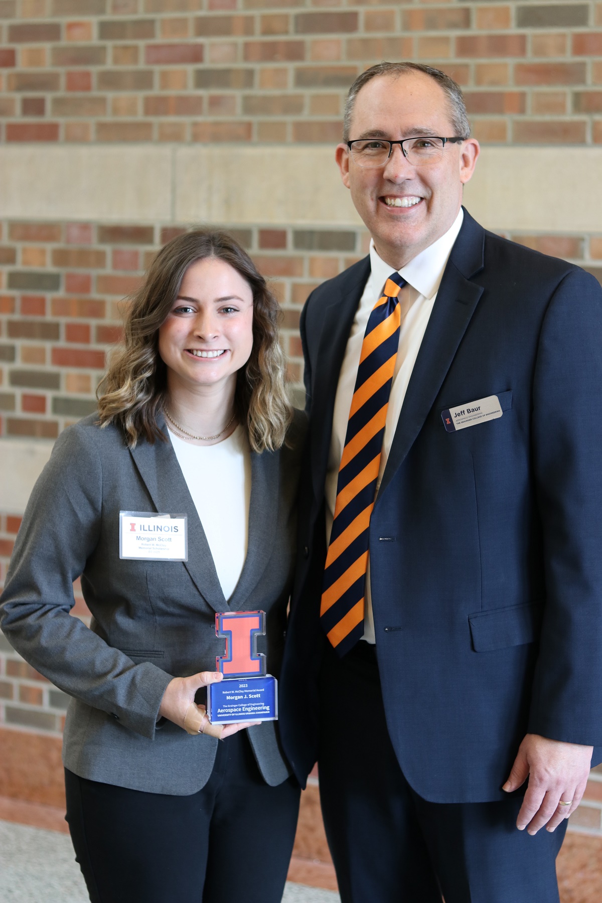 Morgan J. Scott with Founder Professor Jeff Baur