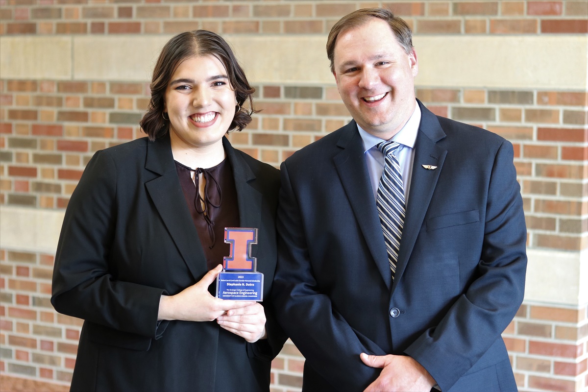 Stephanie N. Dutra with Professor Merret