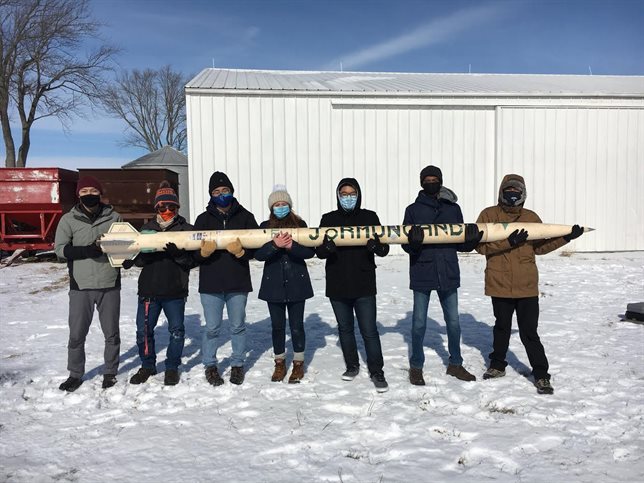 Intercollegiate Rocket Engineering Competition test launch team picture