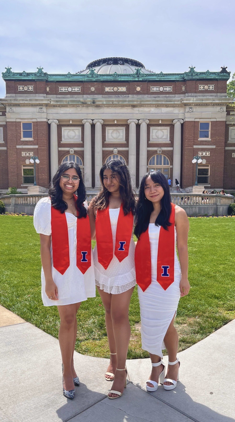 Adhira Shanmuganathan, econometrics; Varsha Krishnakumar, AE and minor in computer science; and Farah Mohammed Rafee, engineering physics with a nuclear physics concentration.