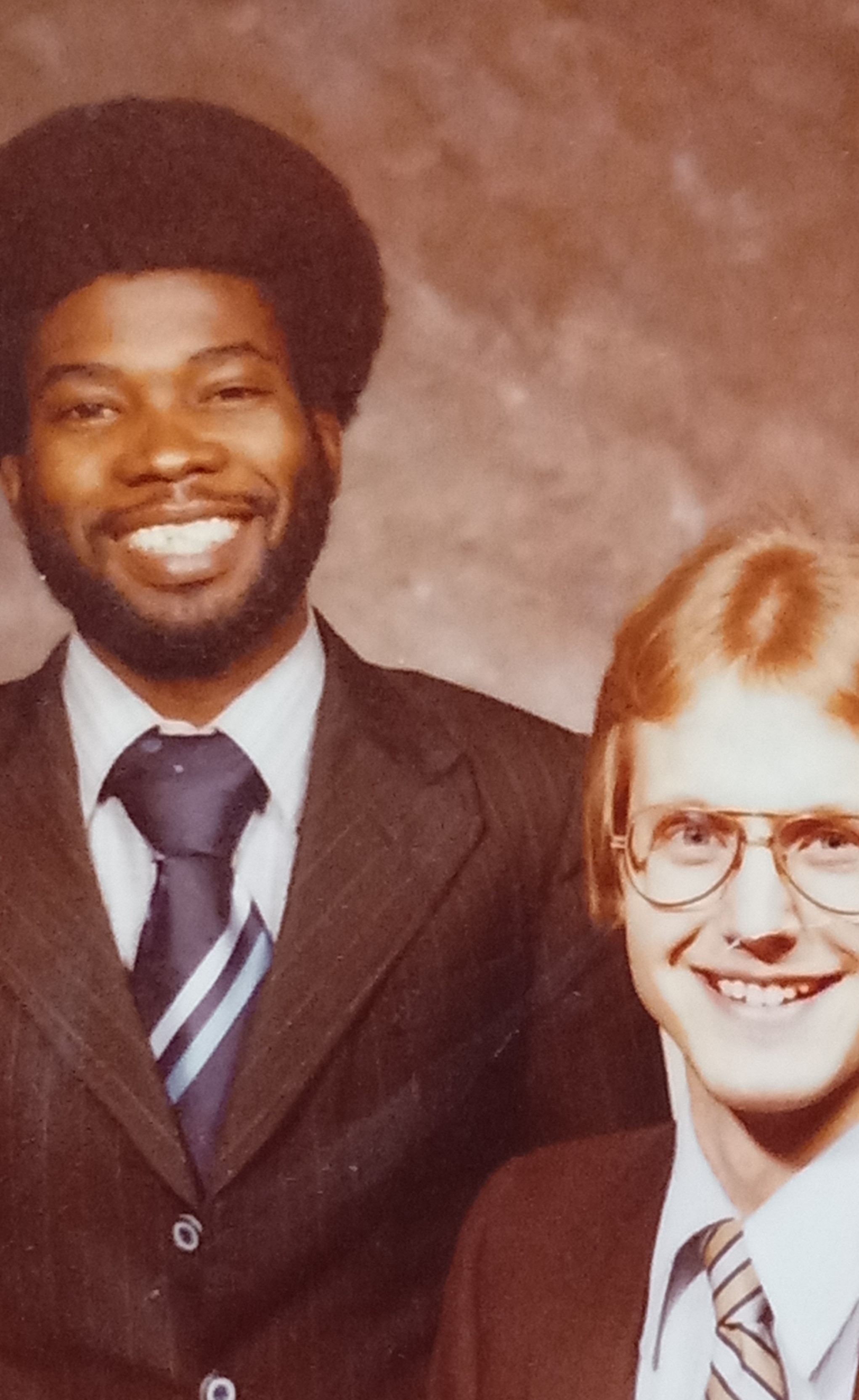 Victor Jonathan with fellow aerospace student Robert Grimshaw, who introduced him to the Illinois chapter of Navigator&amp;rsquo;s Christian Fellowship.