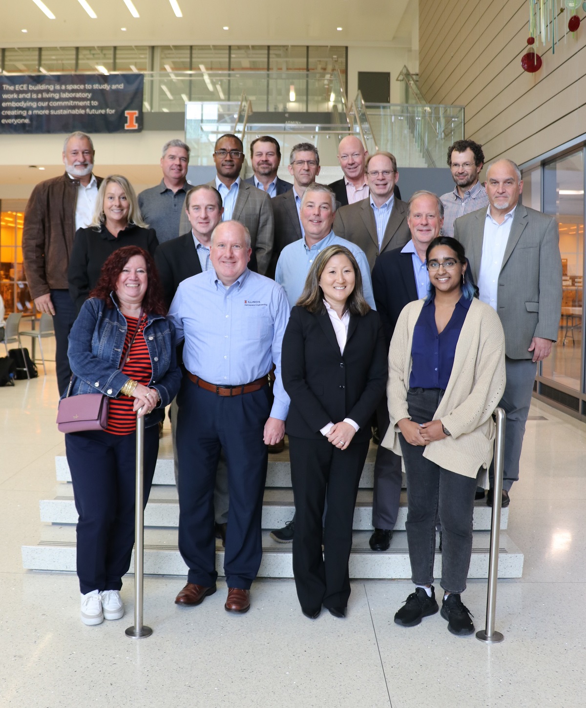 October 6, 2023 photo of members of the Alumni Strategic Advisory Board. Dan Jensen front row, second from left.