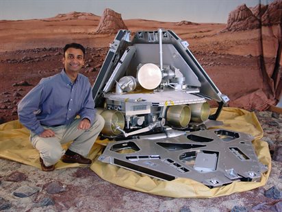 Prasun Desai earned a Ph.D. from UIUC in 2005&mdash;the same year he received the National Engineer of the Year Award from AIAA for his contributions on the Spirit and Opportunity rover landings on Mars.