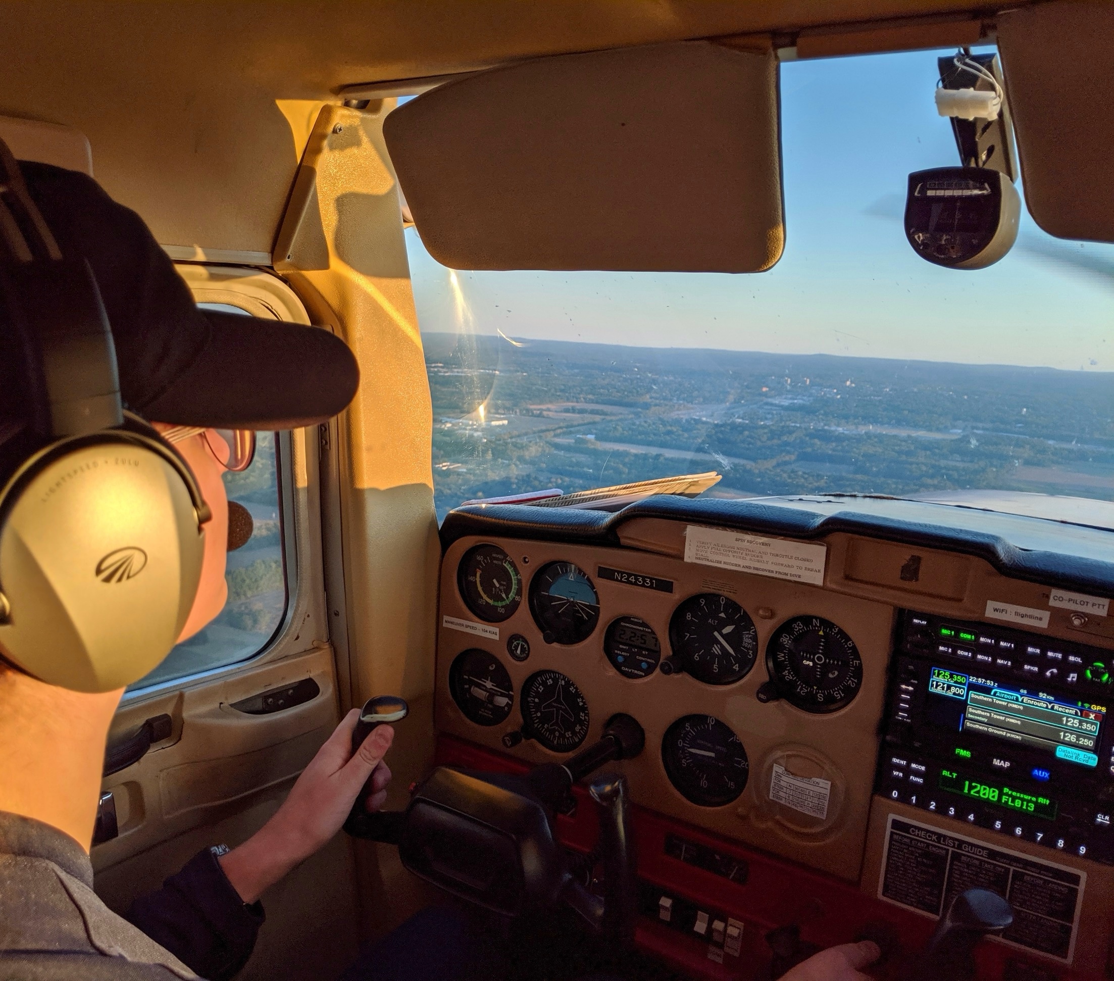 Bathgate got a pilot's license while still in high school