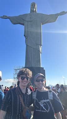 Marty Bathgate and Brian Woodard on the study abroad trip to Brazil