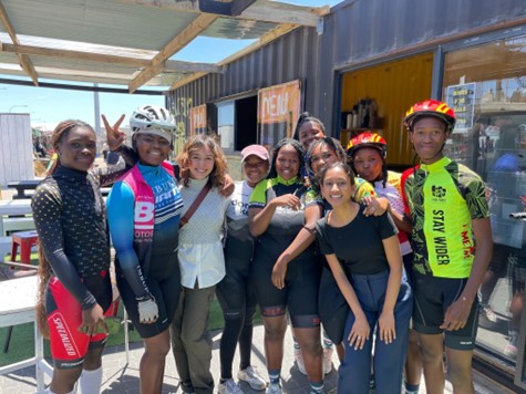 In South Africa with the Khayelitsha girls cycling team