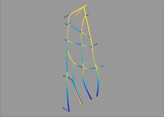 Example of an organically inspired topology optimized wing design.
