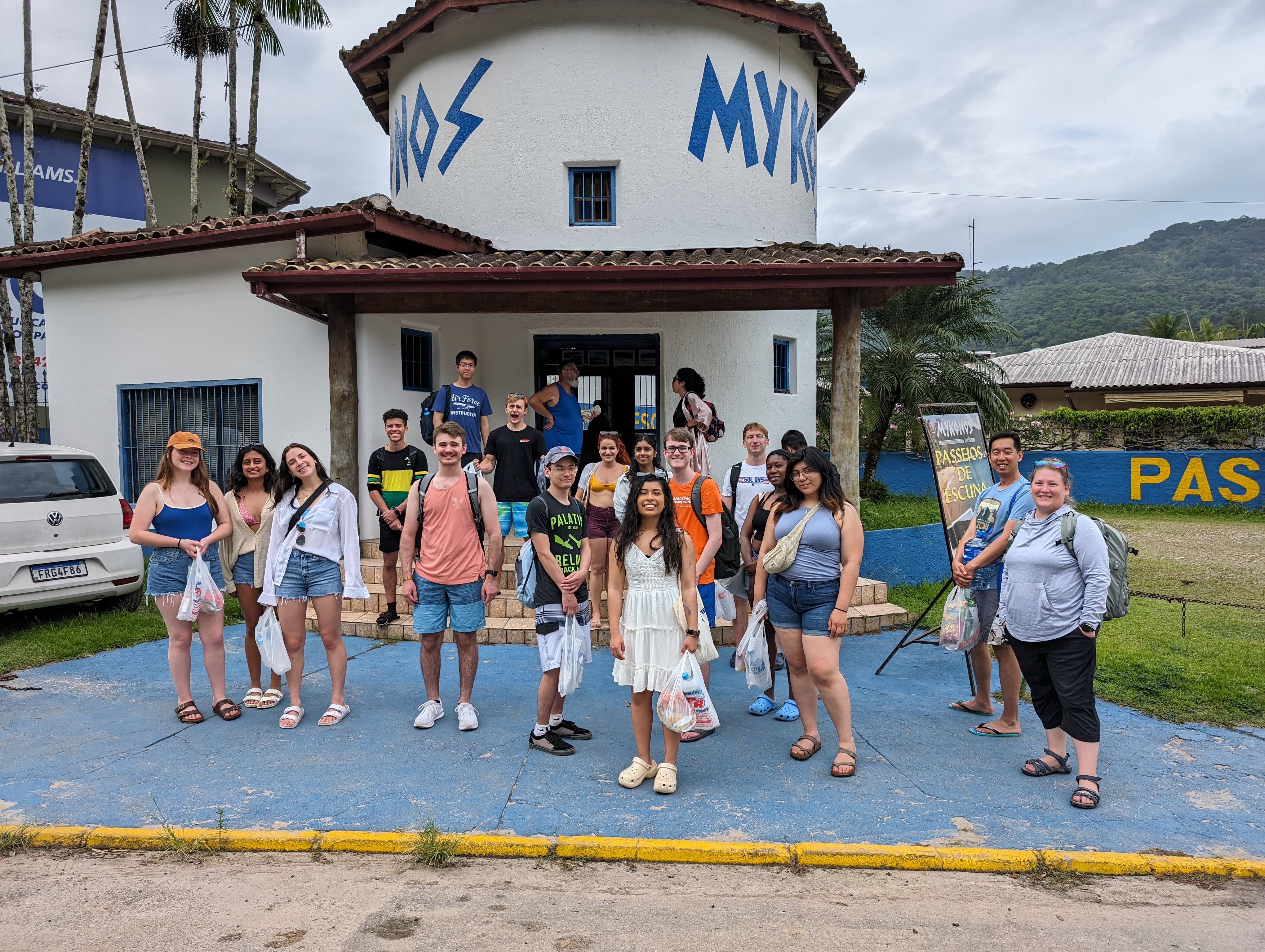 group at hostel