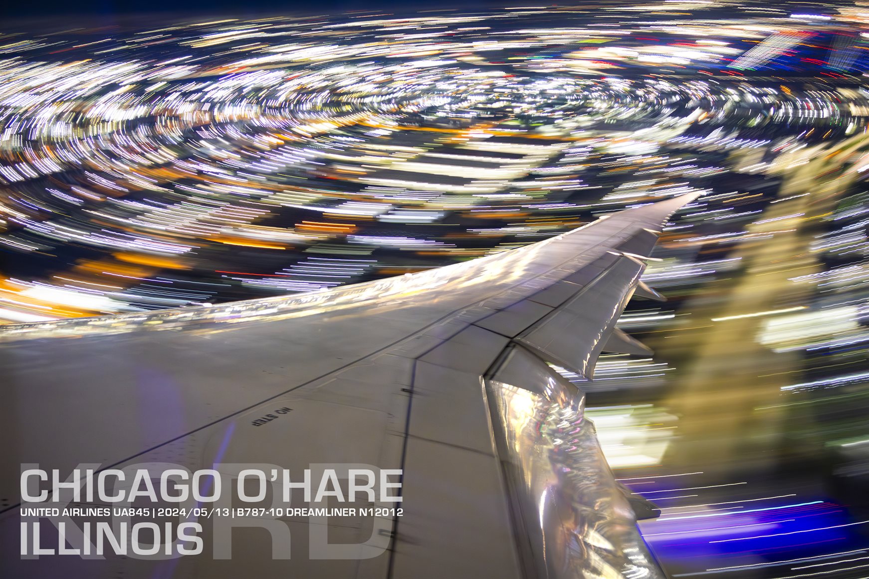 The departure shot was achieved by utilizing a very slow shutter speed &ndash; in this case 1.6 seconds exposure.