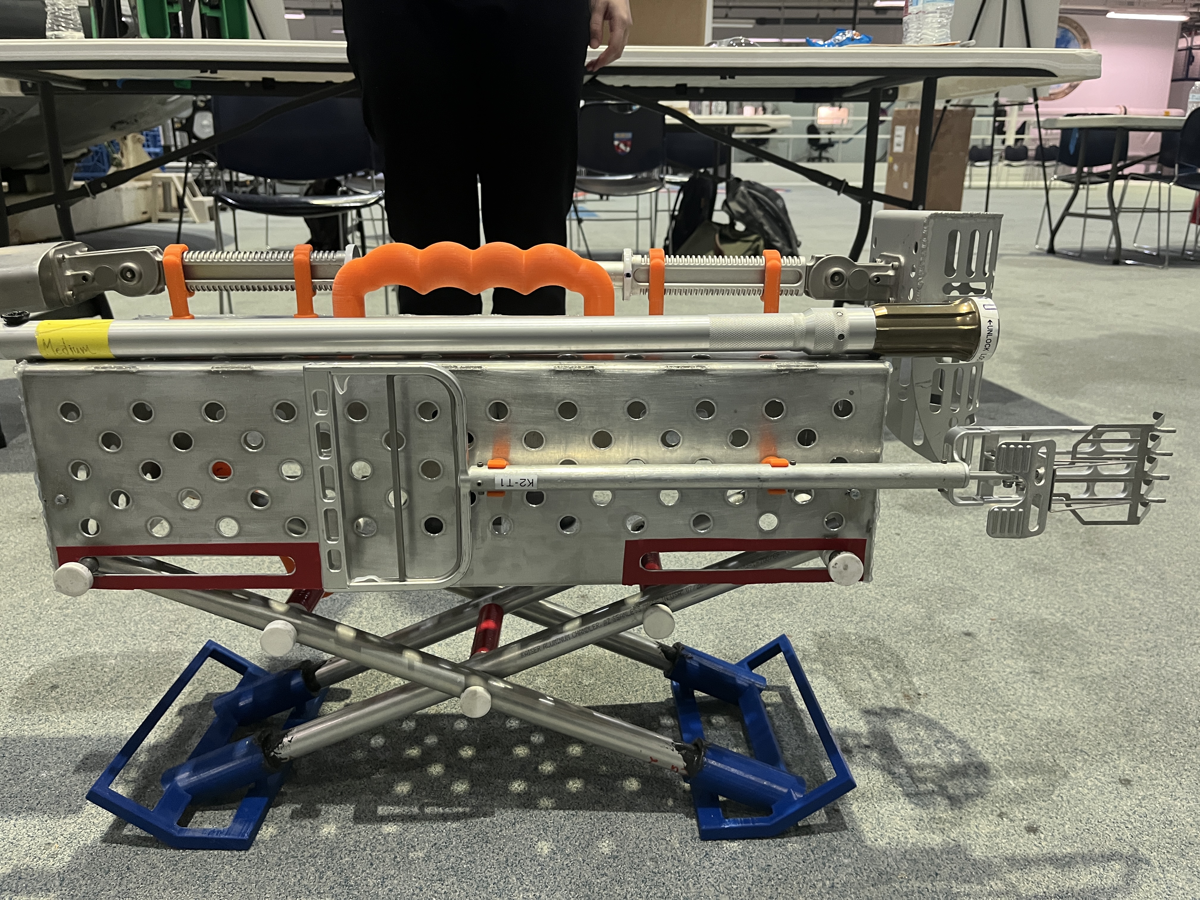 Astronaut tool carrier created by the Micro-g NEXT team to test in NASA's Neutral Buoyancy Lab.