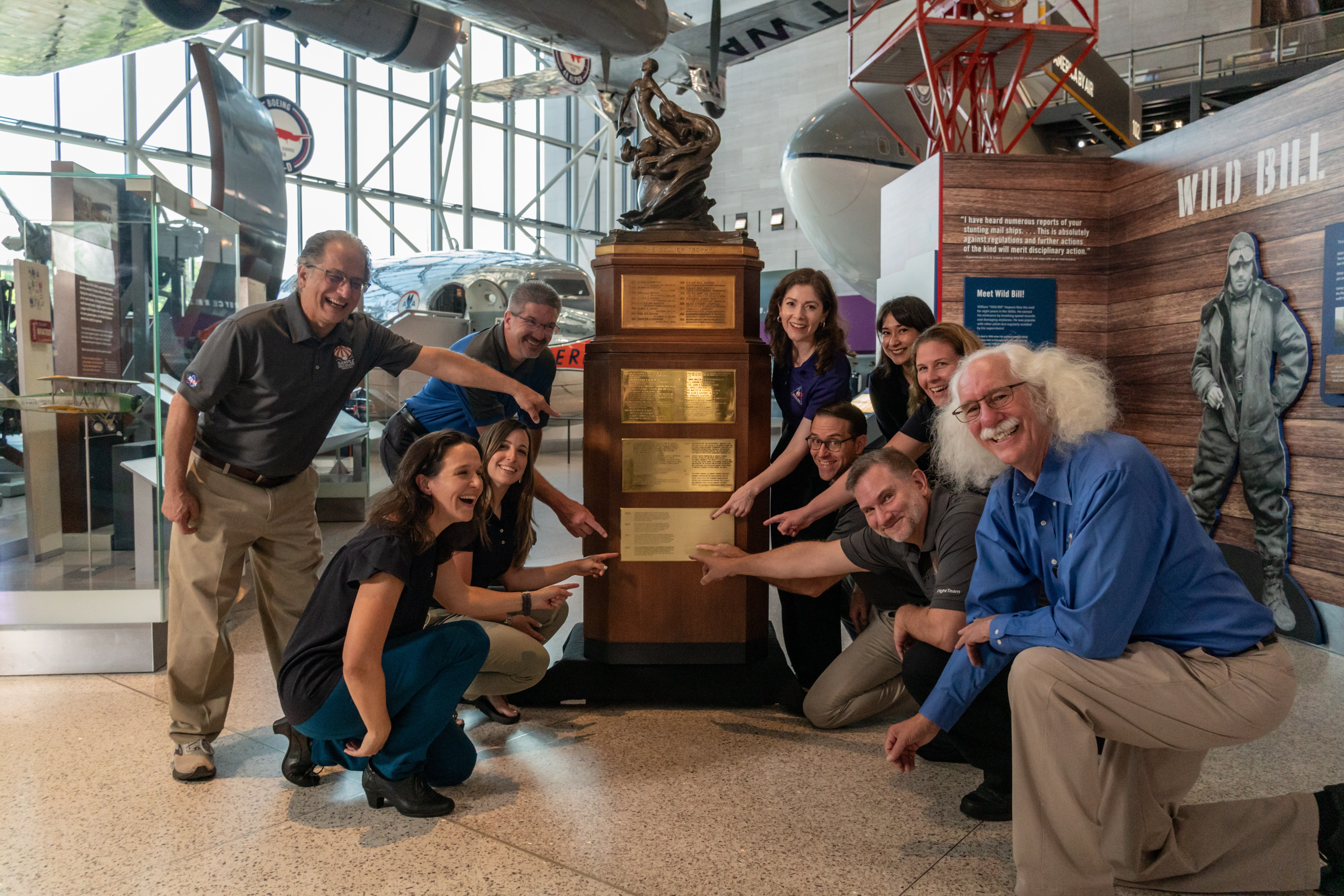 members of OSIRIS-REx team with the Collier Trophy